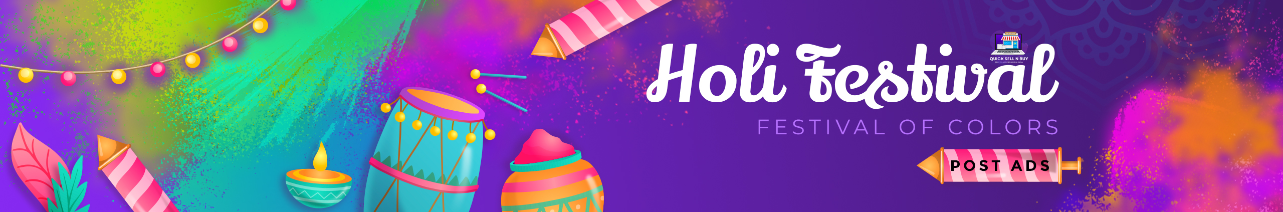 Quick Sell N Buy Wishes You A Very Happy Holi